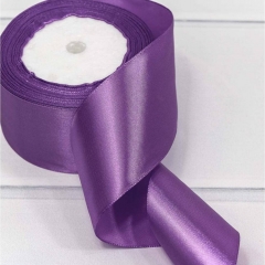 Лента атласная (сатин) 5 см. /25 ярдов (+/-10%), Фиолетовый, OMG gift, Китай