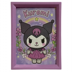 Мозаика из страз на подрамнике 13,5х18 см. "My Melody & Kuromi - 6", Китай