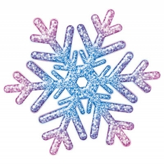 Украшение на скотче (10шт), 150мм х 150мм, "Снежинка", АВ-Принт, РФ