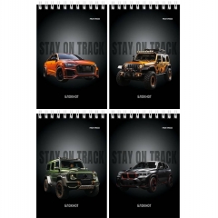 Блокнот А6, 40л./кл.,гребень, "РАЗНЫЕ АВТОМОБИЛИ - 14" в асс., "Prof-Press", РФ Блокнот А6, 40л./кл.,гребень, "РАЗНЫЕ АВТОМОБИЛИ - 14" в асс., "Prof-Press", РФ