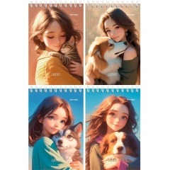 Блокнот А6, 40л./кл.,гребень, "ДЕВУШКИ И ПИТОМЦЫ - 2" в асс., "Prof-Press", РФ Блокнот А6, 40л./кл.,гребень, "ДЕВУШКИ И ПИТОМЦЫ - 2" в асс., "Prof-Press", РФ