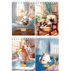 Блокнот А6, 40л./кл.,гребень, "ДОМАШНИЙ УЮТ - 2" в асс., "Prof-Press", РФ Блокнот А6, 40л./кл.,гребень, "ДОМАШНИЙ УЮТ - 2" в асс., "Prof-Press", РФ