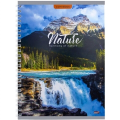 Тетрадь А5 48л./кл., гребень  "ВОСХИТИТЕЛЬНАЯ ПРИРОДА", Profit, РФ