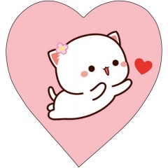 Мини-открытка двойная 6х6см., "Котенок" (код 110В), Арт&Дизайн, РФ