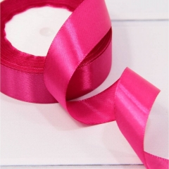 Лента атласная (сатин) 2,5 см. /25 ярдов (+/-10%),  Малиновый, OMG gift, Китай