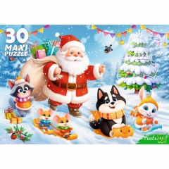 MAXI-ПАЗЛЫ 30 элементов. СНЕЖНАЯ ГОРКА, ООО "Рыжий Кот", РФ MAXI-ПАЗЛЫ 30 элементов. СНЕЖНАЯ ГОРКА, ООО "Рыжий Кот", РФ