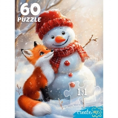 ПАЗЛЫ 60 элементов. ЛИСЕНОК И СНЕГОВИЧОК, ООО "Рыжий Кот", РФ ПАЗЛЫ 60 элементов. ЛИСЕНОК И СНЕГОВИЧОК, ООО "Рыжий Кот", РФ