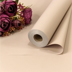 Плёнка 58см., 800г., матовая "Корейская" 65мкм., Бледно-персиковый, OMG gift, Китай