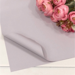 Плёнка в листах 55х55 см., (20 шт.), матовая "Корейская", 65мкм., Розовато-серый, OMG gift, Китай