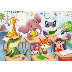 МАКСИ-ПАЗЛЫ 35 элемента. ЗВЕРЯТА В ШКОЛЕ №8, ООО "Рыжий Кот", РФ МАКСИ-ПАЗЛЫ 35 элемента. ЗВЕРЯТА В ШКОЛЕ №8, ООО "Рыжий Кот", РФ