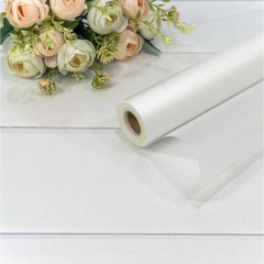 Плёнка 58см., 800г., матовая однотонная 55мкм., Белый, OMG gift, Китай