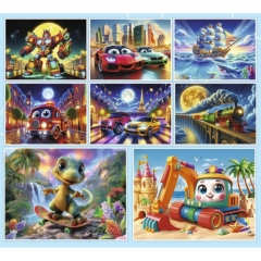 ПАЗЛЫ 24 элемента. ПОДАРОК МАЛЬЧИКУ/Микс (8 шт в шоубоксе). ООО "Рыжий Кот", РФ