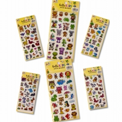 Наклейка дутик 10х22см. "Зверята" в ассортименте, Китай