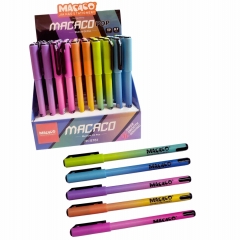 Ручка шариковая, синяя,  0,7мм. "MACACO. POP", Китай