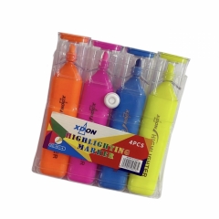 Набор текстовыделителей 4 шт,  Китай