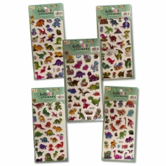 Наклейка дутик 10х22см. "Динозавры" в ассортименте, Китай