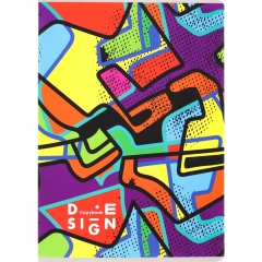 Тетрадь А4 96л.,кл.,  белая бумага, "АБСТРАКЦИОНИЗМ" софт-тач, Collezione, РФ Тетрадь А4 96л.,кл.,  белая бумага, "АБСТРАКЦИОНИЗМ" софт-тач, Collezione, РФ