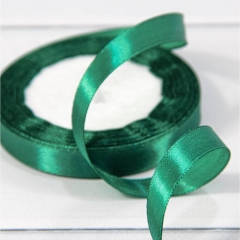 Лента атласная (сатин) 1,2 см. / 25 ярдов (+/-10%), Тёмно-бирюзовый, OMG gift, Китай