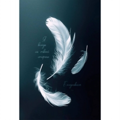 Ежедневник А5, 128л., недатир., " БЕЛЫЕ ПЁРЫШКИ", "Collezione", РФ