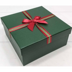 Коробки Набор 1/3 Квадратные (красно-зеленые)  21,5*21,5*10, OMG gift, Китай