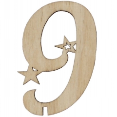 Топпер "Цифра 9" 50х80мм, РБ