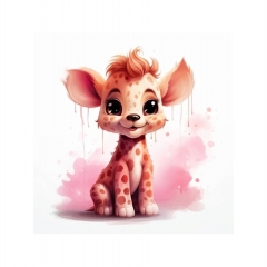 Холст с красками 20х20 по номер. в кор "Малыши-животные" (16цв) Красочный жирафик, ООО "Рыжий Кот", РФ/пр-во: Китай