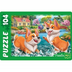 ПАЗЛЫ 104 элемента. ЗАБАВНЫЕ КОРГИ №2, ООО "Рыжий Кот", РФ