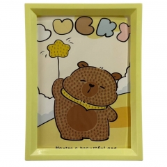 Мозаика из страз на подрамнике 13,5х18 см. "Капибара-10", Китай