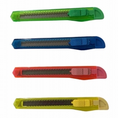 Нож канцелярский малый 9 мм., в ас., Китай