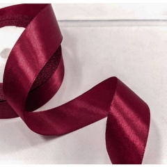 Лента атласная (сатин) 2,5 см. /25 ярдов (+/-10%), Вишнёвый, OMG gift, Китай