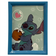 Мозаика из страз на подрамнике 13,5х18 см. "Стич -1", Китай