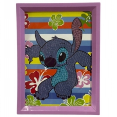 Мозаика из страз на подрамнике 13,5х18 см. "Стич -2", Китай