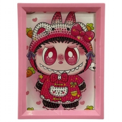 Мозаика из страз на подрамнике 13,5х18 см. "Лабуба-3", Китай