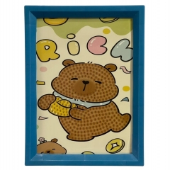 Мозаика из страз на подрамнике 13,5х18 см. "Капибара-3", Китай