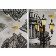 Блокнот А5, 40л., кл., "ЖЁЛТЫЕ ФОНАРИ", гребень в асс., "Prof-Press", РФ Блокнот А5, 40л., кл., "ЖЁЛТЫЕ ФОНАРИ", гребень в асс., "Prof-Press", РФ