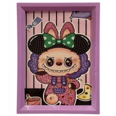 Мозаика из страз на подрамнике 13,5х18 см. "Лабуба-4", Китай