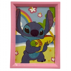 Мозаика из страз на подрамнике 13,5х18 см. "Стич -4", Китай