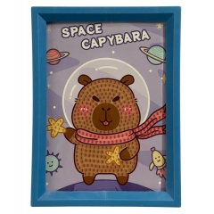 Мозаика из страз на подрамнике 13,5х18 см. "Капибара-6", Китай