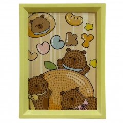 Мозаика из страз на подрамнике 13,5х18 см. "Капибара-8", Китай