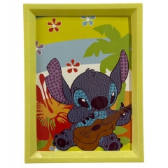 Мозаика из страз на подрамнике 13,5х18 см. "Стич -8", Китай