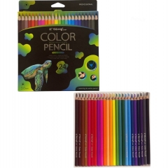 Карандаши цветные трехгр., 24цв. "Yalong Professional color" ЧЕРЕПАХА, Китай