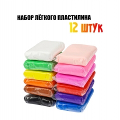 Масса для лепки. Лёгкий пластилин, 12 цв, 3 стека, ООО "Рыжий кот", РФ/ пр-во: Китай Масса для лепки. Лёгкий пластилин, 12 цв, 3 стека, ООО "Рыжий кот", РФ/ пр-во: Китай