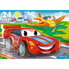 МАКСИ-ПАЗЛЫ 24 элемента. БЫСТРЫЕ ГОНКИ, ООО "Рыжий Кот", РФ