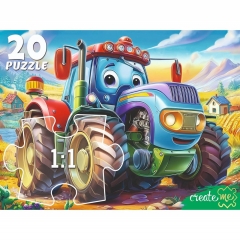 МАКСИ-ПАЗЛЫ 20 элементов. ТРАКТОР В ПОЛЕ, ООО "Рыжий Кот", РФ