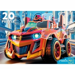 МАКСИ-ПАЗЛЫ 20 элементов. МАШИНКА БУДУЩЕГО, ООО "Рыжий Кот", РФ