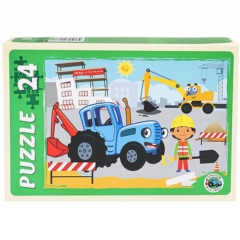 МАКСИ-ПАЗЛЫ 24 элемента. Лицензия/ СИНИЙ ТРАКТОР №6, ООО "Рыжий Кот", РФ