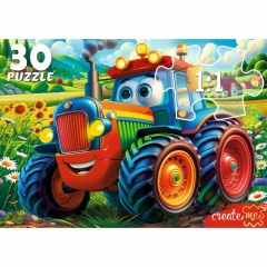 ПАЗЛЫ 30 элементов. ВЕСЕЛЫЙ ТРАКТОР, ООО "Рыжий Кот", РФ