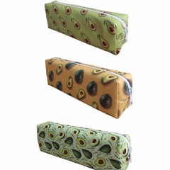 Пенал-тубус полиэстер "Авокадо" (19х6х3,5см.)., в асс., Китай