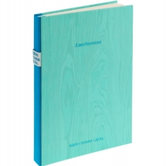 Ежедневник с внутренним карманом A5, 136 л. "TIMBER - БИРЮЗА", "Prof-Press", РФ