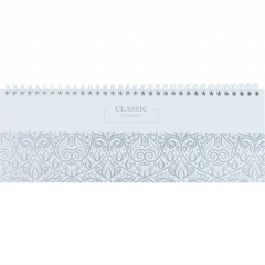 Планинг недатированный 56л. на гребне (105х290мм.) "ЗАТЕЙЛИВЫЙ УЗОР", бумвинил,  "Prof-Press", РФ